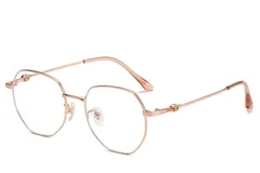 Geometric Pink Titanium Glasses #BS0406-0378