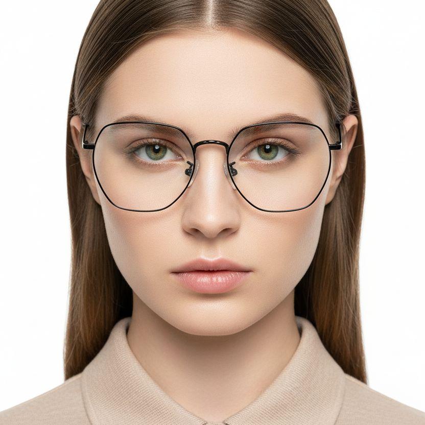 BS0406-0382_Black_Rectangular_Metal_Glasses_model