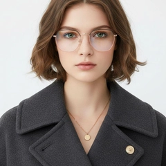 BS0406-0384_Pink_Rectangular_Metal_Glasses_model