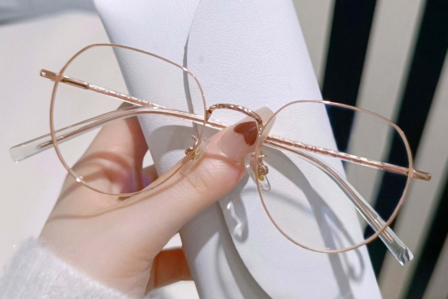 BS0406-0385_Pink_Oval_Metal_Glasses_front