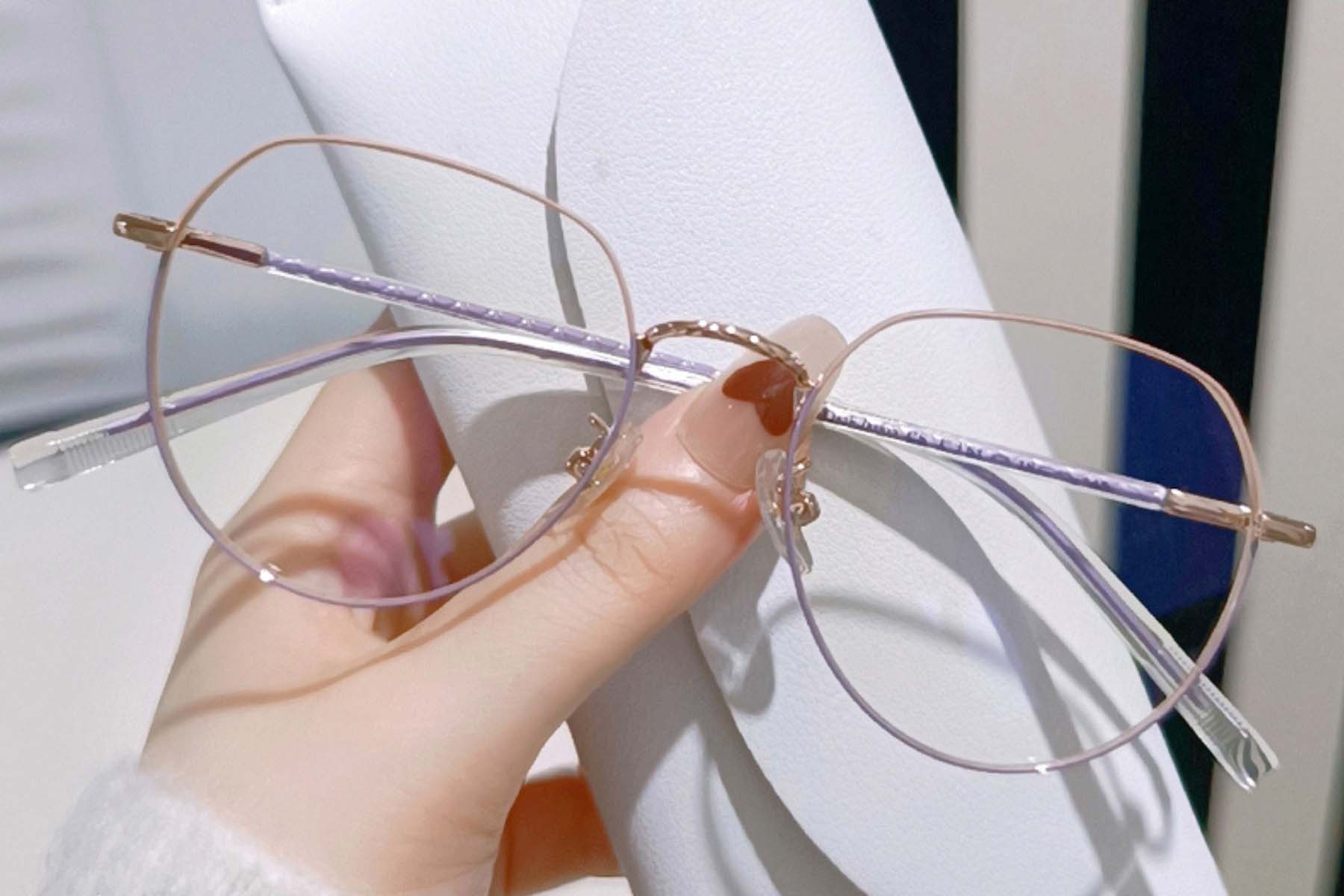 BS0406-0389_Purple_Oval_Metal_Glasses_front