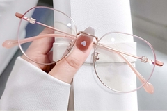 BS0406-0394_Pink_Oval_Titanium_Glasses_front