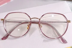 BS0406-0403_Purple_Oval_Metal_Kids_Glasses_front