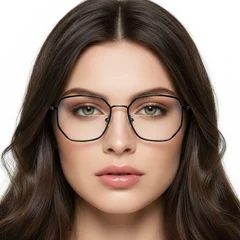BS0406-0409_Green_Geometric_Metal_Kids_Glasses_model