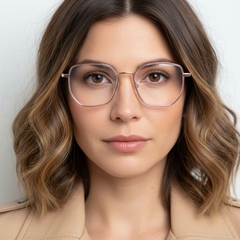 Geometrische lila Metallbrille #BS0406-0411