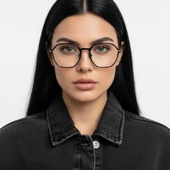 BS0406-0412_Black_Geometric_Metal_Kids_Glasses_model