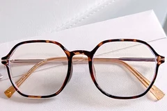 BS0406-0416_Tortoiseshell_Geometric_Metal_Kids_Glasses_front