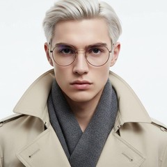 Oval Red Metal Glasses #BS0406-0419
