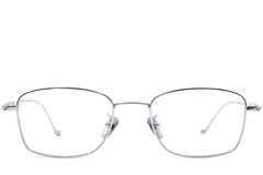 BS0406-0423_Silver_Rectangular_Titanium_Glasses_front