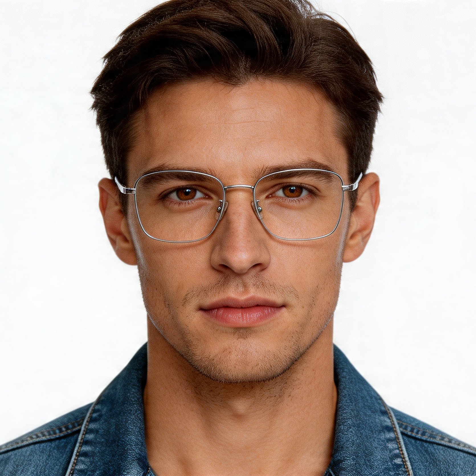 bs0406-0423_silver_rectangular_titanium_glasses_model