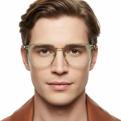Geometric Green TR90 Glasses #BS0406-0426