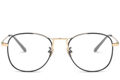 BS0406-0429_Golden_Aviator_Metal_Glasses_front