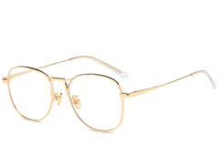 Aviator Golden Metal Glasses #BS0406-0431