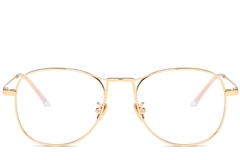 BS0406-0431_Golden_Aviator_Metal_Glasses_front