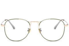 BS0406-0432_Green_Aviator_Metal_Glasses_front