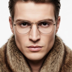 Aviator Pink Metal Glasses #BS0406-0433