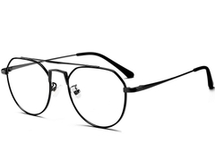 Gafas de aviador de metal negro #BS0406-0436