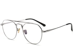 Aviator Silver Metal Glasses #BS0406-0437