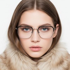 BS0406-0441_Silver_Rectangular_Metal_Glasses_model