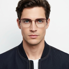 Vasos rectangulares de metal rojo #BS0406-0444