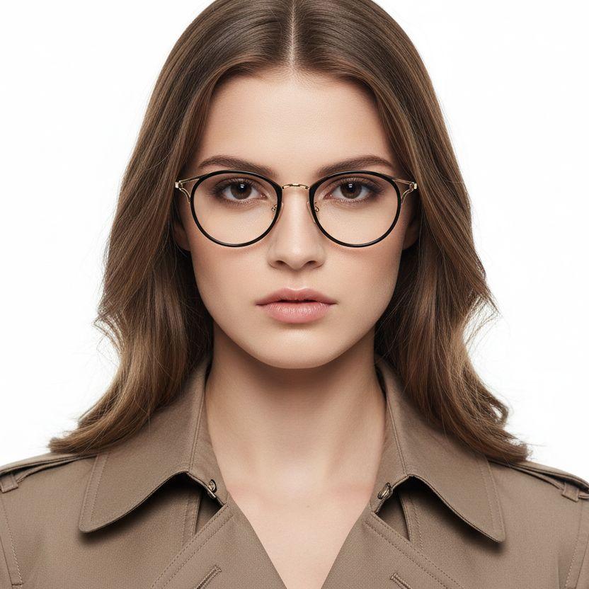 BS0406-0445_Golden_Oval_Metal_Glasses_model