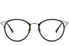 BS0406-0446_Silver_Oval_Metal_Glasses_front