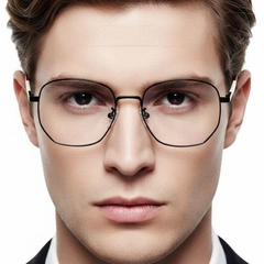 Geometric Black Metal Glasses #BS0406-0448