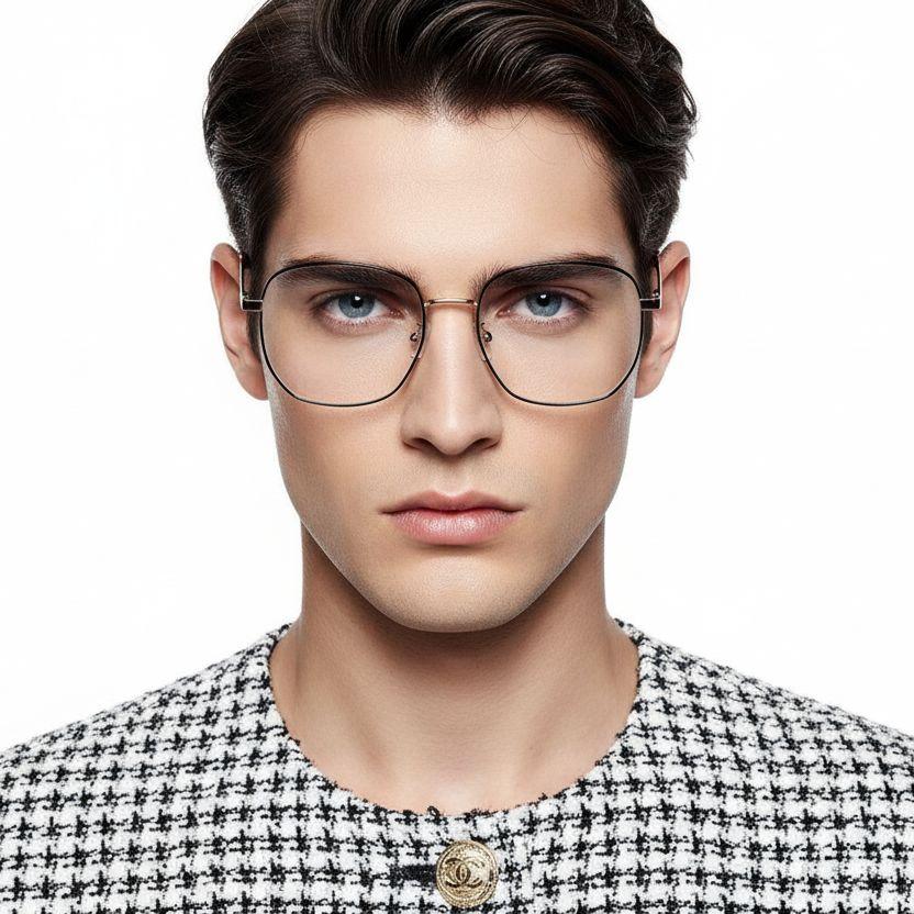 Geometric Golden Metal Glasses #BS0406-0449