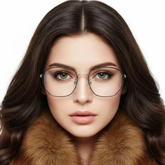 BS0406-0450_Silver_Geometric_Metal_Glasses_model