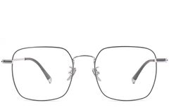 BS0406-0466_Black_Geometric_Titanium_Glasses_front