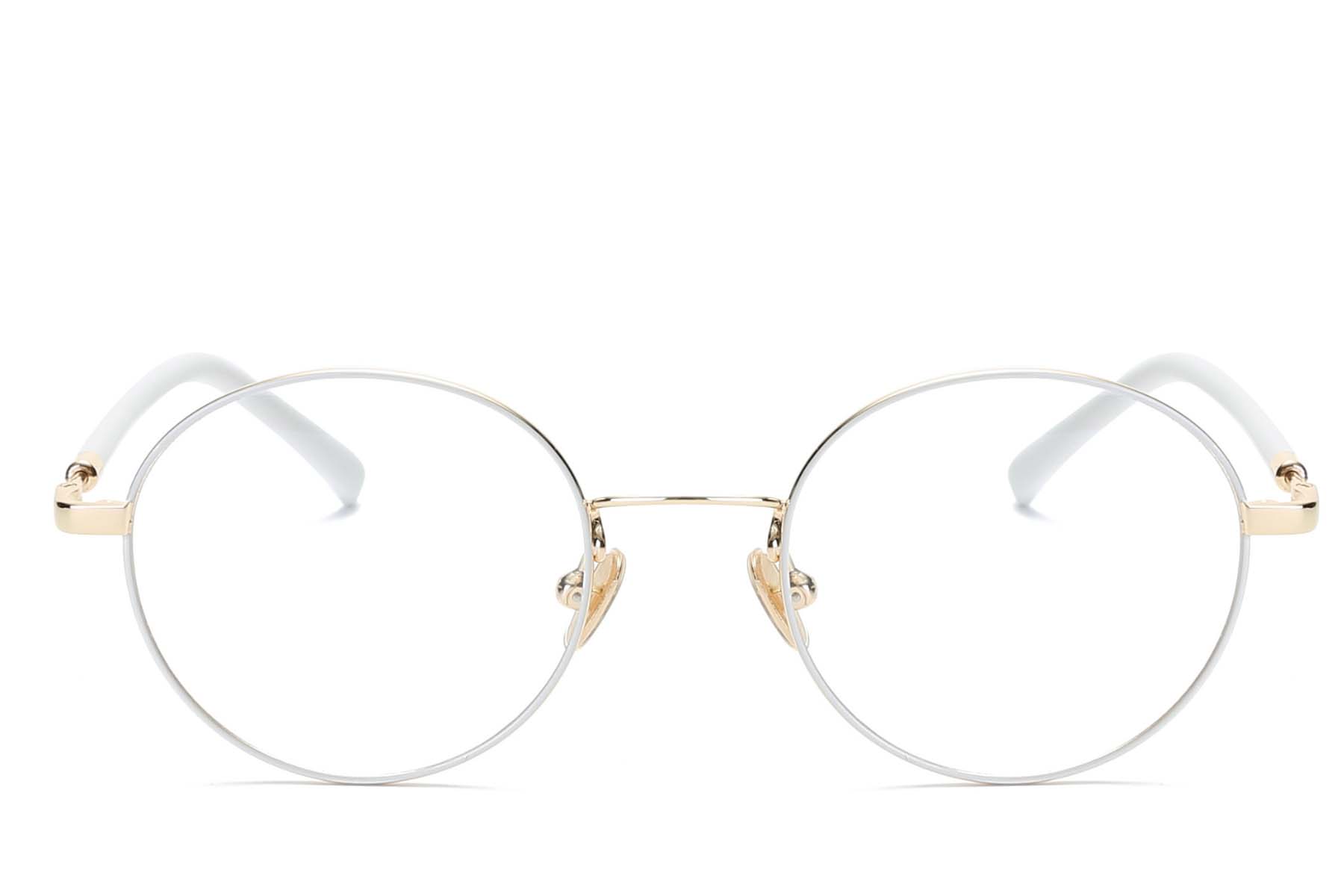 BS0406-0471_White_Oval_Metal_Glasses_front