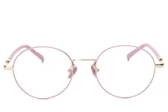 BS0406-0472_Pink_Oval_Metal_Glasses_front