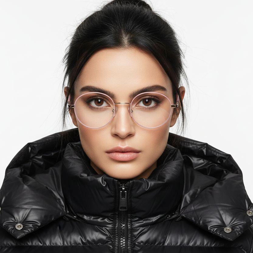 BS0406-0472_Pink_Oval_Metal_Glasses_model