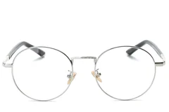 BS0406-0473_Silver_Oval_Metal_Glasses_front