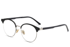 BS0406-0476_Black_Semi-rimless_TR90_Glasses_corner