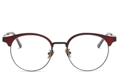 BS0406-0477_Red_Semi-rimless_TR90_Glasses_front
