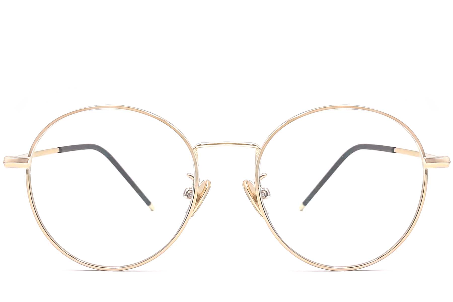 BS0406-0480_Golden_Oval_Metal_Kids_Glasses_front
