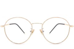 BS0406-0480_Golden_Oval_Metal_Kids_Glasses_front