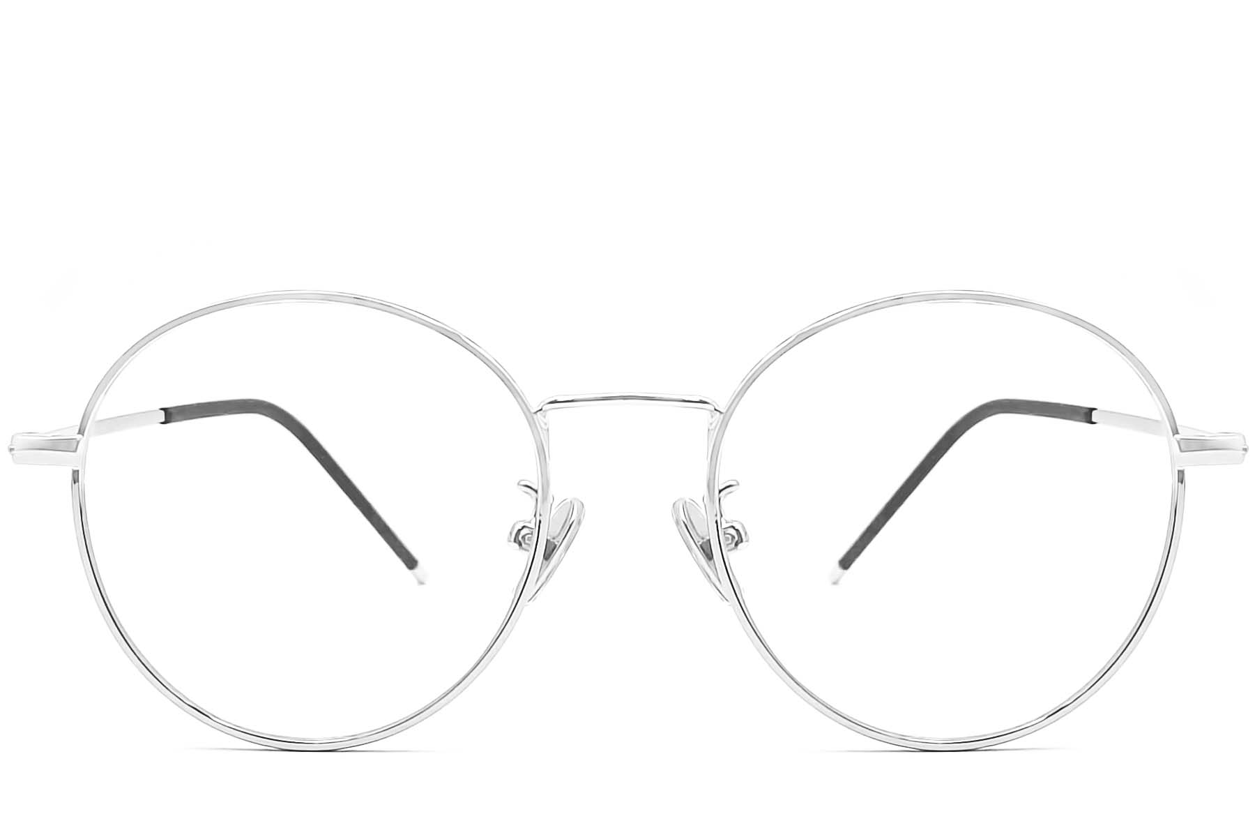 BS0406-0481_Silver_Oval_Metal_Kids_Glasses_front