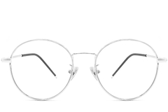 BS0406-0481_Silver_Oval_Metal_Kids_Glasses_front