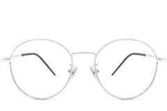 BS0406-0481_Silver_Oval_Metal_Kids_Glasses_front