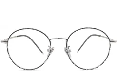 BS0406-0483_Black_Oval_Metal_Kids_Glasses_front