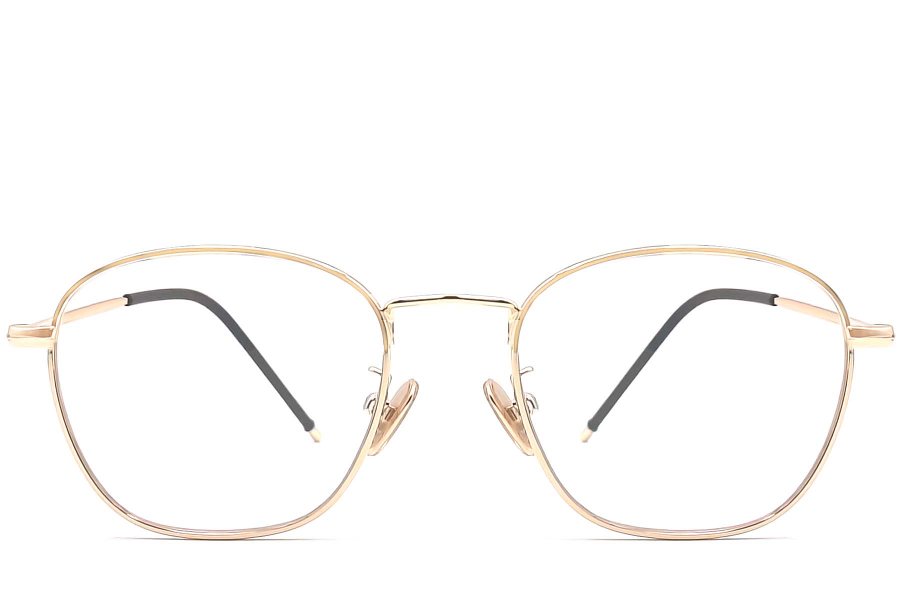 BS0406-0485_Golden_Oval_Metal_Kids_Glasses_front