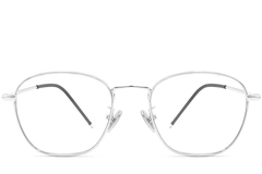 BS0406-0486_Silver_Oval_Metal_Kids_Glasses_front