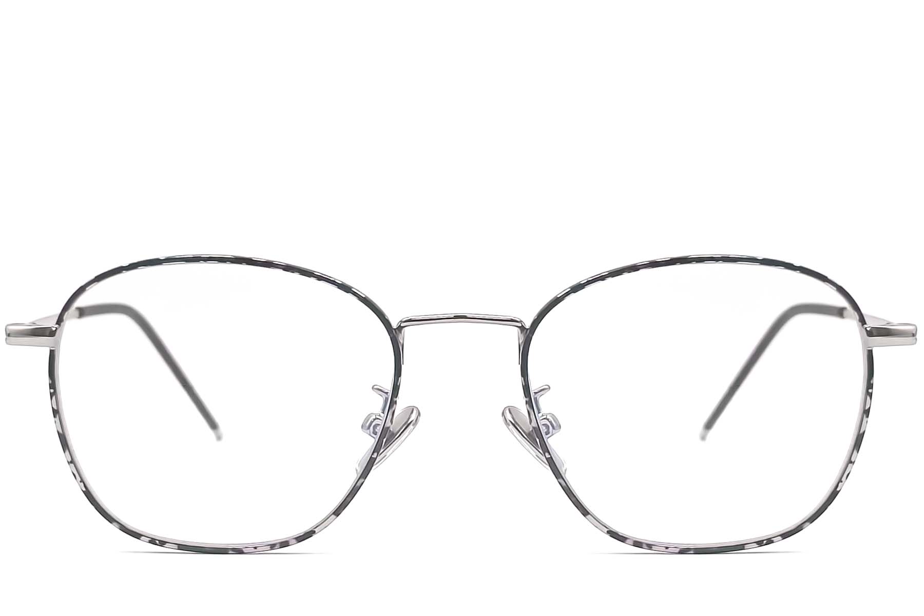 BS0406-0488_Black_Oval_Metal_Kids_Glasses_front