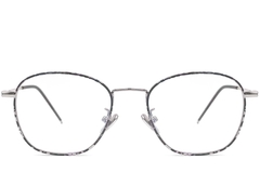 BS0406-0488_Black_Oval_Metal_Kids_Glasses_front