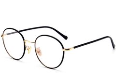 Lunettes ovales en métal doré pour enfants #BS0406-0489