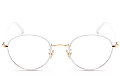 BS0406-0491_White_Oval_Metal_Kids_Glasses_front
