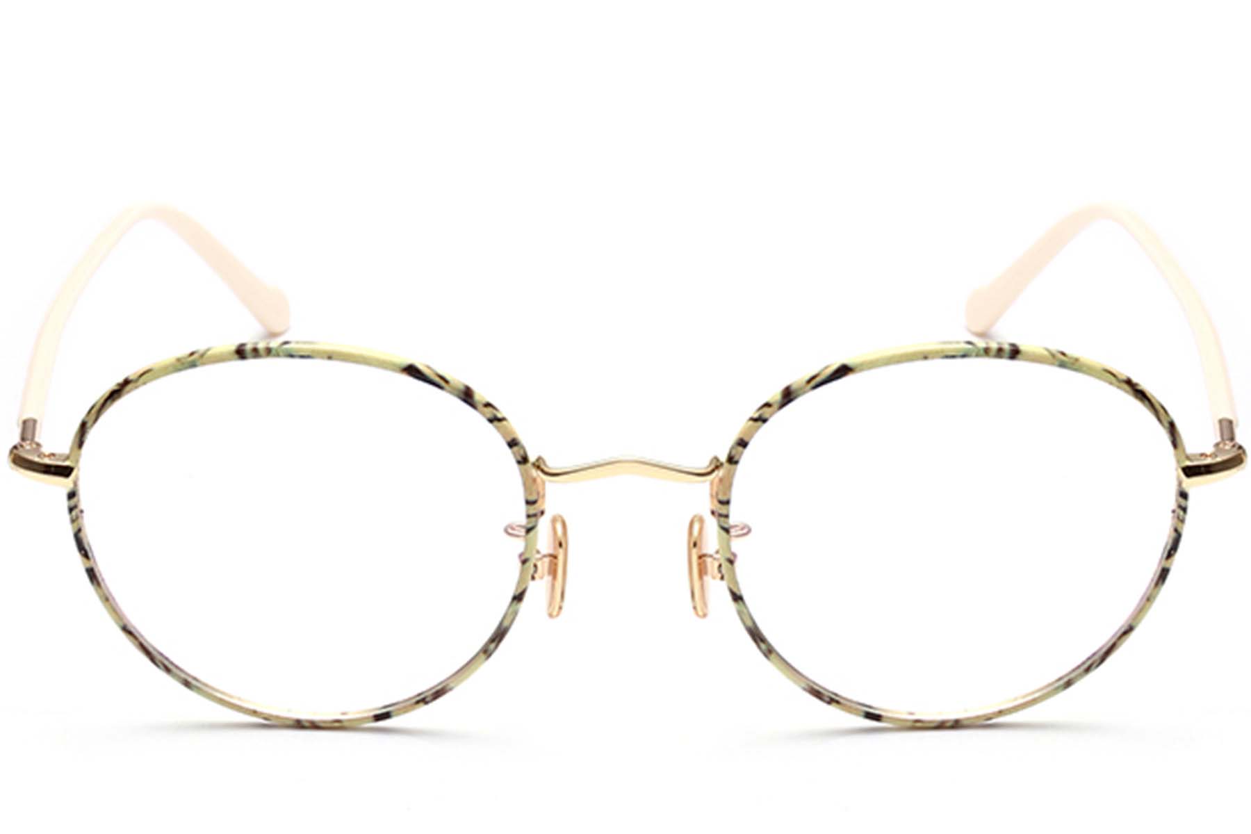 BS0406-0493_Pattern_Oval_Metal_Kids_Glasses_front