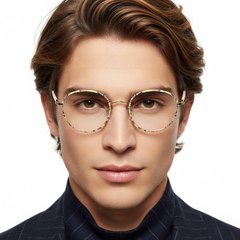 Kinderbrille aus Metall mit ovalem Muster #BS0406-0493